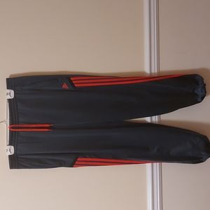 Adidas, Mens Large, Grey & Orange stripes